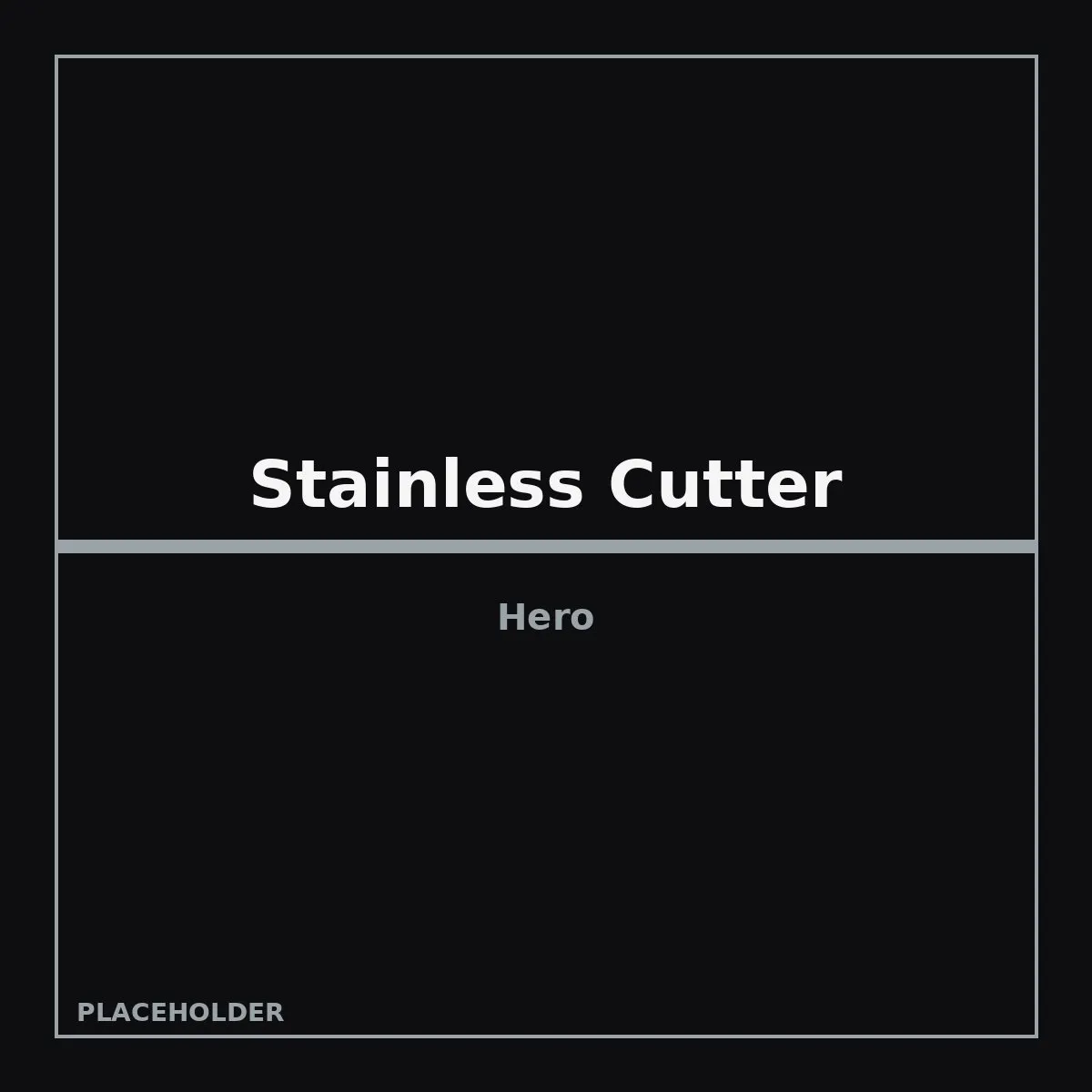 Stainless Steel Guillotine Cutter
